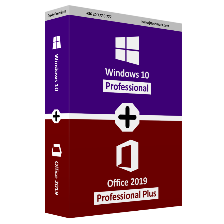 Windows 10 Professional + Office 2019 Professional Plus
